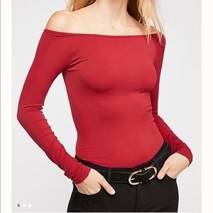 Free People Seamless Off The Shoulder Longsleeve